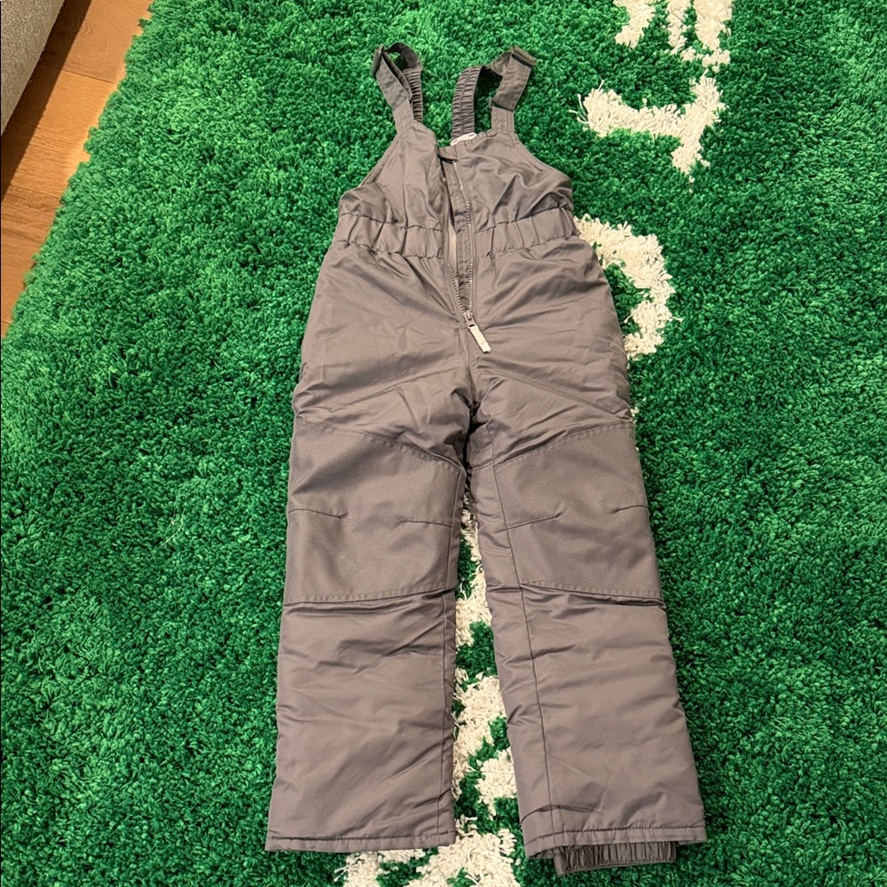 All in Motion Kids Gray Ski Overalls Pants